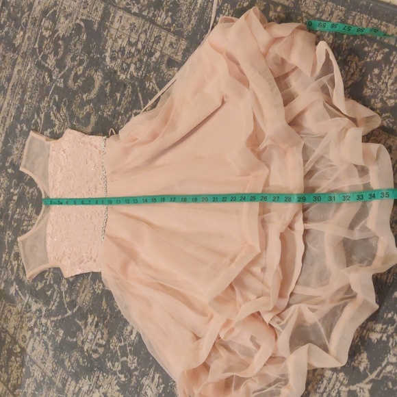 Speechless kids, Big Girls, hi-lo, Glitter Lace Illusion-Neck Dress sz 10 - Picture 12 of 12